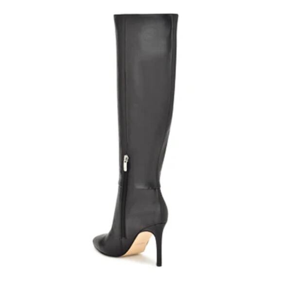 Nine West Richy Heeled Boots in Black NEW Size 8.5 M Wide Calf - Picture 3 of 8